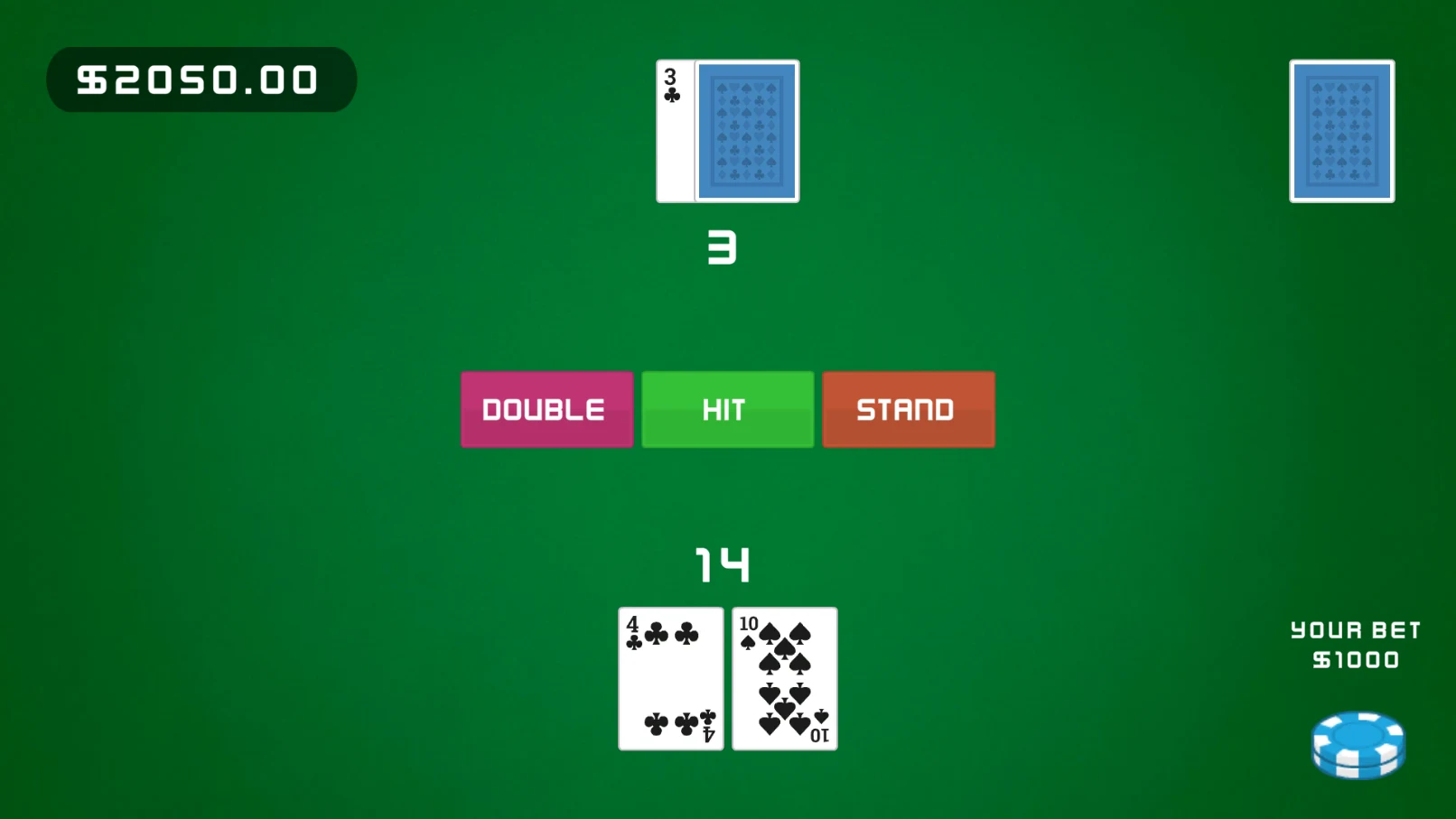 Blackjack 21 screenshot
