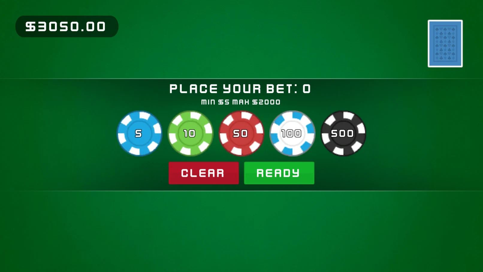 Blackjack 21 screenshot